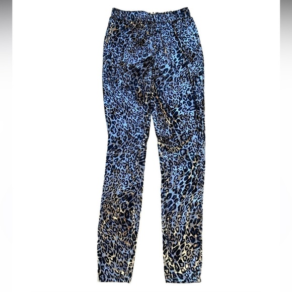 SBETRO WOMENS VELVETY ANIMAL PRINT CHEETAH HIGH WAIST LEGGINGS, SIZE S - Picture 3 of 6